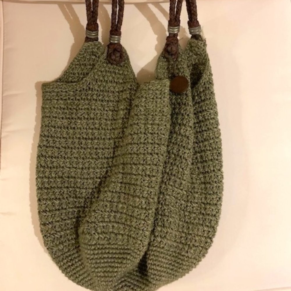SAKROOTS Bamboo yarn woven Hobo bag